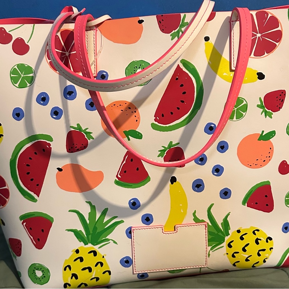 Kate Spade fruit tote. (Hard to find) EUC Excellent Gift - Picture 10 of 11